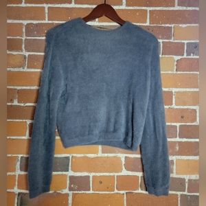 Pull&Bear Fuzzy Cropped Sweater